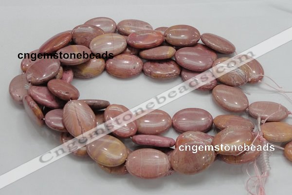 CRC78 15.5 inches 22*30mm oval rhodochrosite gemstone beads