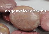 CRC79 15.5 inches 30*40mm oval rhodochrosite gemstone beads