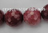 CRC808 15.5 inches 20mm faceted round Brazilian rhodochrosite beads