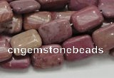 CRC81 15.5 inches 10*14mm rectangle rhodochrosite gemstone beads