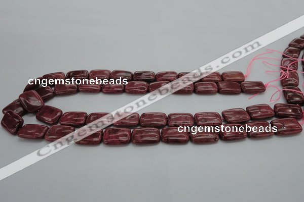 CRC823 15.5 inches 13*18mm rectangle Brazilian rhodochrosite beads