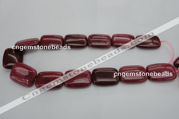 CRC825 15.5 inches 18*25mm rectangle Brazilian rhodochrosite beads