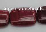 CRC826 15.5 inches 22*30mm rectangle Brazilian rhodochrosite beads