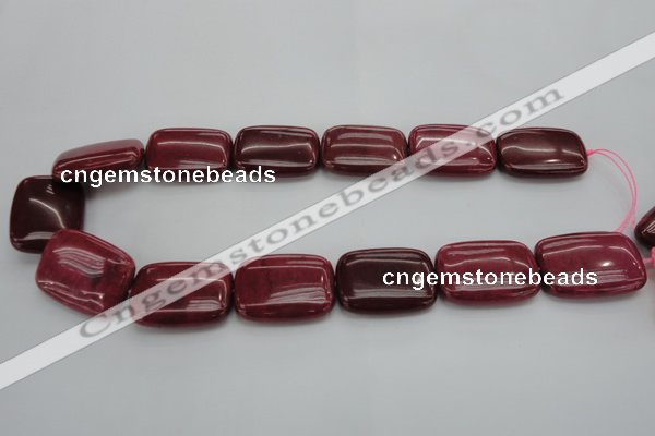 CRC826 15.5 inches 22*30mm rectangle Brazilian rhodochrosite beads