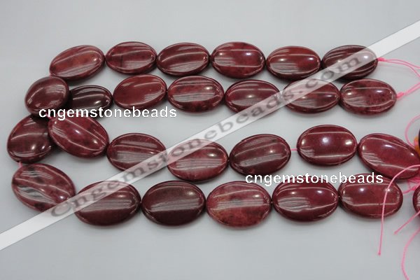 CRC836 15.5 inches 22*30mm oval Brazilian rhodochrosite beads