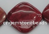 CRC843 15.5 inches 40*40mm diamond Brazilian rhodochrosite beads