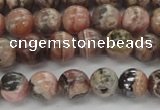 CRC902 15.5 inches 7mm round natural rhodochrosite beads