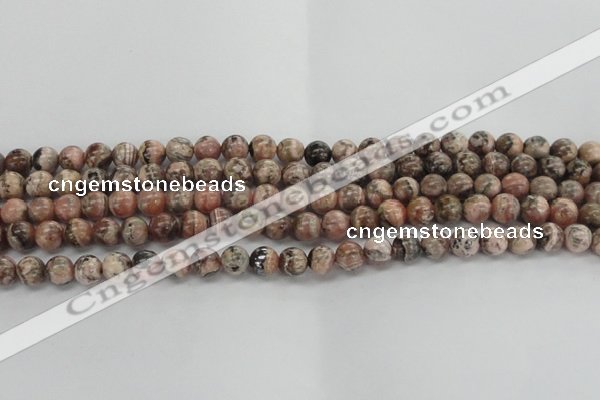 CRC902 15.5 inches 7mm round natural rhodochrosite beads