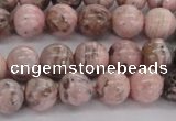 CRC903 15.5 inches 8mm round natural rhodochrosite beads