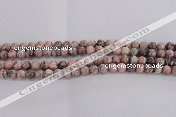 CRC903 15.5 inches 8mm round natural rhodochrosite beads