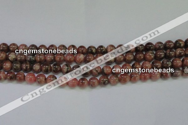 CRC915 15.5 inches 8mm round natural rhodochrosite beads