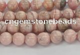 CRC921 15.5 inches 6mm round natural rhodochrosite beads