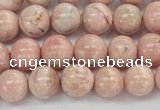 CRC922 15.5 inches 8mm round natural rhodochrosite beads