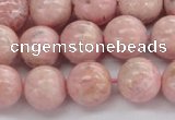 CRC923 15.5 inches 10mm round natural rhodochrosite beads