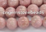 CRC923 15.5 inches 10mm round natural rhodochrosite beads