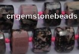 CRD20 15.5 inches 11*15*15mm faceted triangle rhodonite gemstone beads