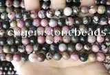 CRD352 15.5 inches 8mm round rhodonite beads wholesale