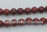 CRE01 16 inches 8mm round natural red jasper beads wholesale