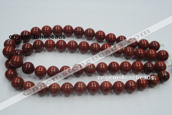 CRE02 16 inches 14mm round natural red jasper beads wholesale