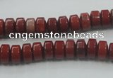 CRE05 16 inches 5*8mm rondelle natural red jasper beads wholesale