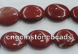 CRE11 16 inches 13*18mm oval natural red jasper beads wholesale