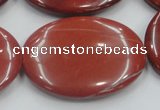 CRE14 16 inches 30*40mm oval natural red jasper beads wholesale