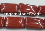 CRE17 16 inches 18*25mm rectangle natural red jasper beads wholesale