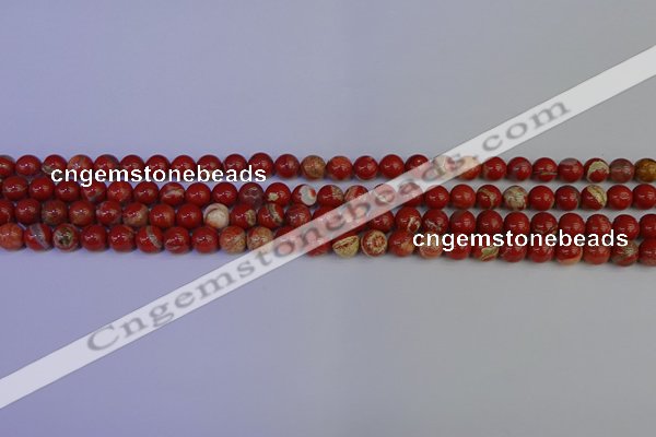 CRE300 15.5 inches 4mm round red jasper beads wholesale