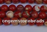 CRE301 15.5 inches 6mm round red jasper beads wholesale