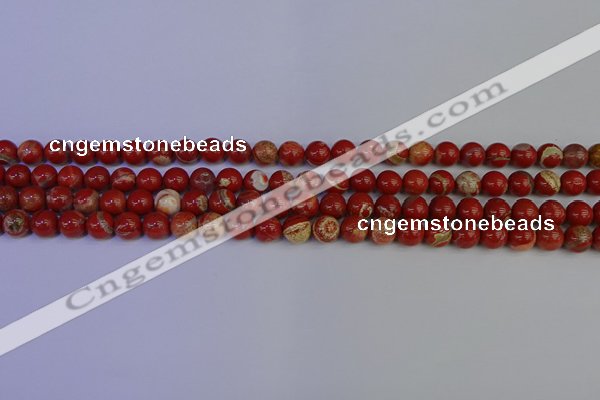 CRE301 15.5 inches 6mm round red jasper beads wholesale