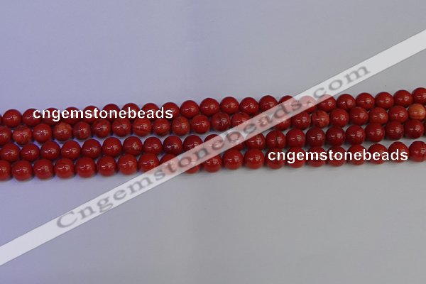 CRE311 15.5 inches 6mm round red jasper beads wholesale