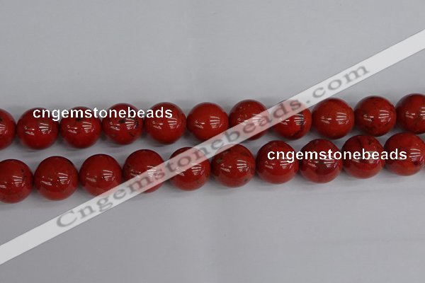 CRE318 15.5 inches 20mm round red jasper beads wholesale