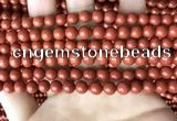 CRE351 15.5 inches 6mm round red jasper beads wholesale