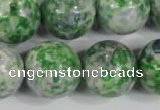 CRF158 15.5 inches 20mm round dyed rain flower stone beads wholesale