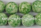 CRF187 15.5 inches 18mm round dyed rain flower stone beads wholesale