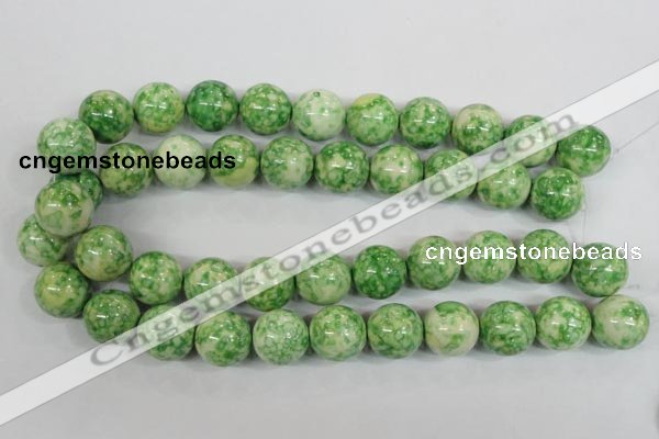 CRF187 15.5 inches 18mm round dyed rain flower stone beads wholesale