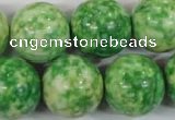 CRF188 15.5 inches 20mm round dyed rain flower stone beads wholesale