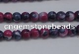 CRF273 15.5 inches 3mm round dyed rain flower stone beads