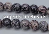 CRF284 15.5 inches 12mm round dyed rain flower stone beads