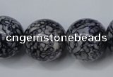 CRF288 15.5 inches 20mm round dyed rain flower stone beads