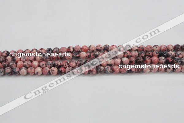 CRF300 15.5 inches 4mm round dyed rain flower stone beads wholesale