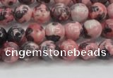 CRF301 15.5 inches 6mm round dyed rain flower stone beads wholesale