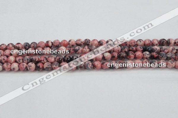 CRF301 15.5 inches 6mm round dyed rain flower stone beads wholesale