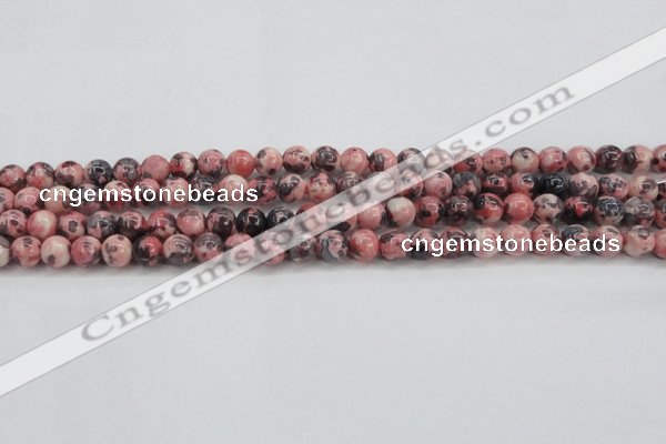 CRF301 15.5 inches 6mm round dyed rain flower stone beads wholesale