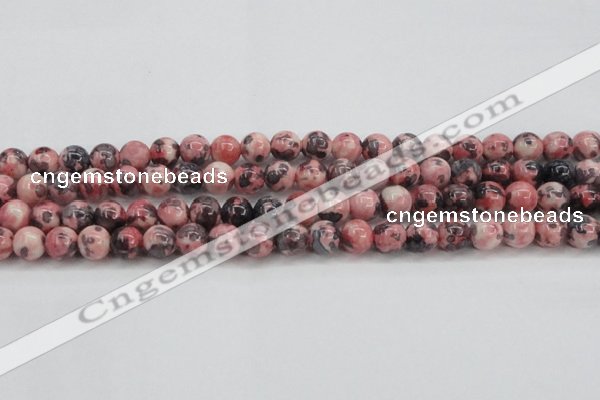CRF303 15.5 inches 10mm round dyed rain flower stone beads wholesale