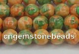 CRF310 15.5 inches 10mm round dyed rain flower stone beads wholesale