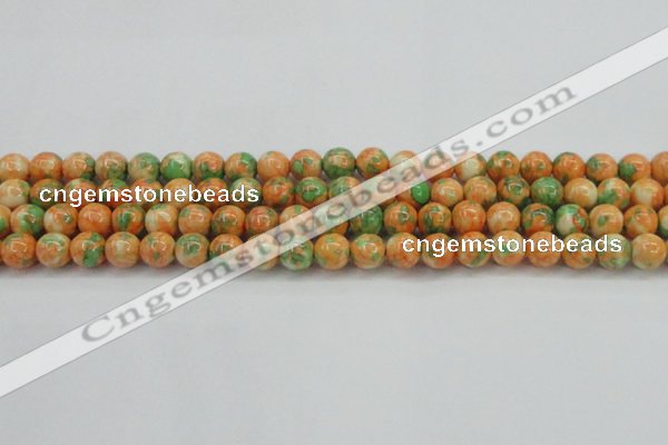 CRF310 15.5 inches 10mm round dyed rain flower stone beads wholesale