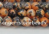 CRF323 15.5 inches 8mm round dyed rain flower stone beads wholesale