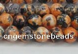 CRF323 15.5 inches 8mm round dyed rain flower stone beads wholesale