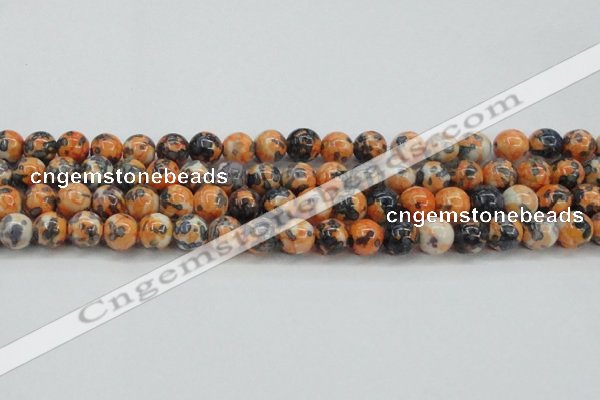 CRF325 15.5 inches 12mm round dyed rain flower stone beads wholesale